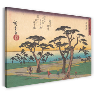 Leinwandbild Utagawa Hiroshige - 東海 道 五十 三次 小田原