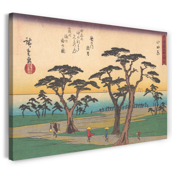 Leinwandbild Utagawa Hiroshige - 東海 道 五十 三次 小田原