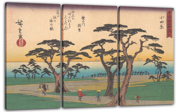Leinwandbild Utagawa Hiroshige - 東海 道 五十 三次 小田原