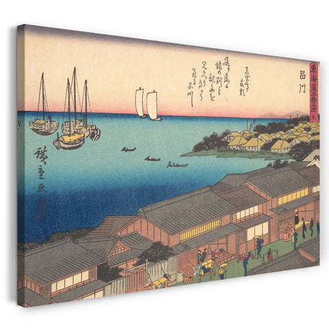 Leinwandbild Utagawa Hiroshige - 東海 道 五十 三次 品 川