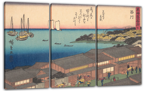Leinwandbild Utagawa Hiroshige - 東海 道 五十 三次 品 川