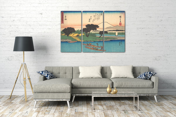Leinwandbild Utagawa Hiroshige - 東海道五十三次 平塚