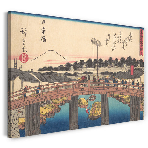 Leinwandbild Utagawa Hiroshige - 東海 道 五十 三次 日本 橋