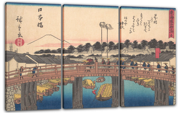 Leinwandbild Utagawa Hiroshige - 東海 道 五十 三次 日本 橋