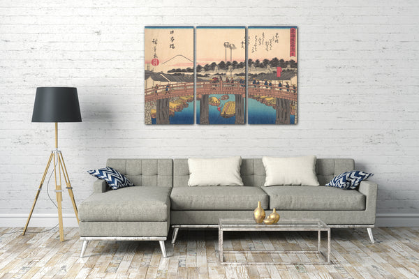 Leinwandbild Utagawa Hiroshige - 東海 道 五十 三次 日本 橋