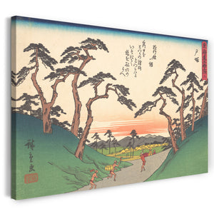 Leinwandbild Utagawa Hiroshige - 東海道五十三次 戸塚