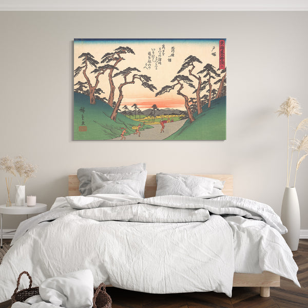 Leinwandbild Utagawa Hiroshige - 東海道五十三次 戸塚