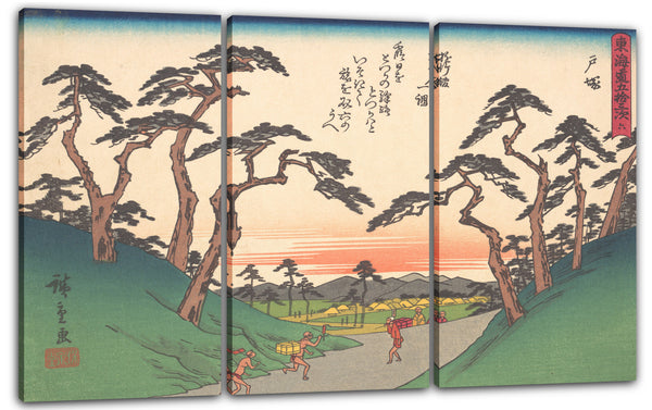 Leinwandbild Utagawa Hiroshige - 東海道五十三次 戸塚