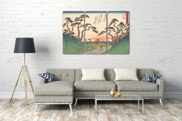Leinwandbild Utagawa Hiroshige - 東海道五十三次 戸塚
