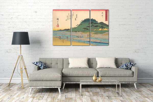 Leinwandbild Utagawa Hiroshige - 東海 道 五十 三次 由 井