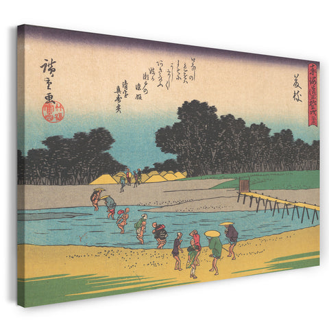 Leinwandbild Utagawa Hiroshige - 東海道五十三次 藤枝