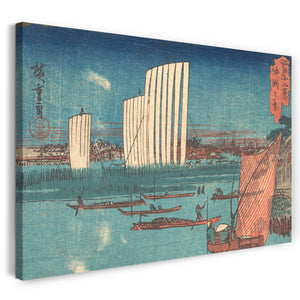 Leinwandbild Utagawa Hiroshige - 江戸十二景 仲洲之景
