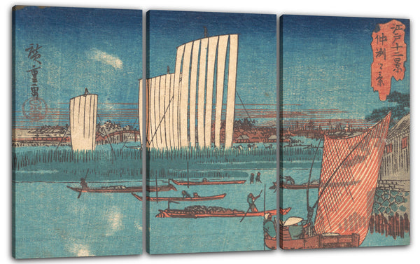 Leinwandbild Utagawa Hiroshige - 江戸十二景 仲洲之景