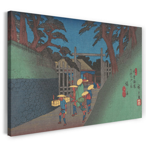 Leinwandbild Utagawa Hiroshige - Fukushima Station