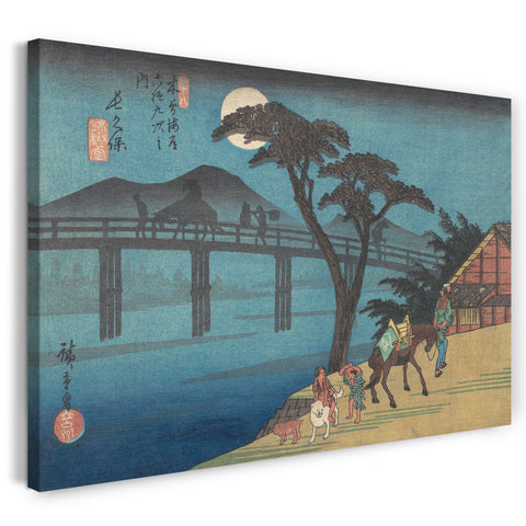 Leinwandbild Utagawa Hiroshige - Nagakubo Station
