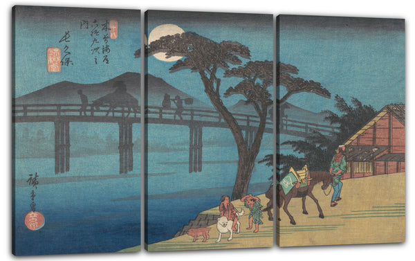 Leinwandbild Utagawa Hiroshige - Nagakubo Station