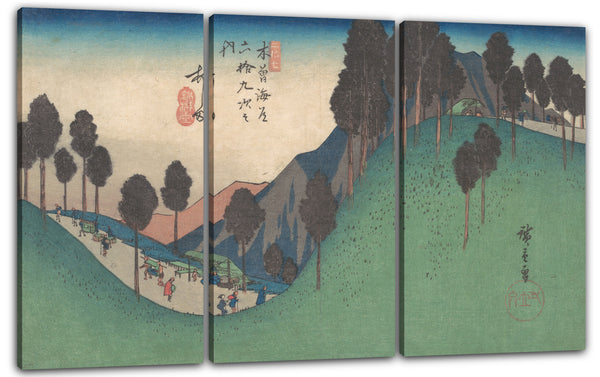 Leinwandbild Utagawa Hiroshige - Ashida Station