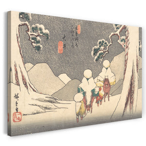 Leinwandbild Utagawa Hiroshige - Ōi Station