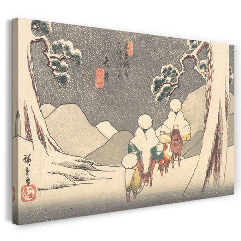 Leinwandbild Utagawa Hiroshige - Ōi Station