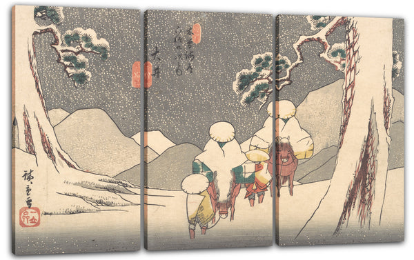 Leinwandbild Utagawa Hiroshige - Ōi Station