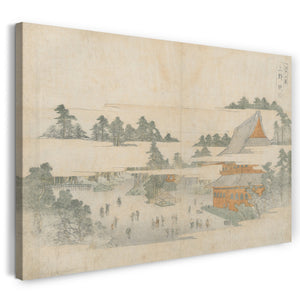 Leinwandbild Utagawa Toyohiro - Edo hakkei Acht Ansichten von Edo