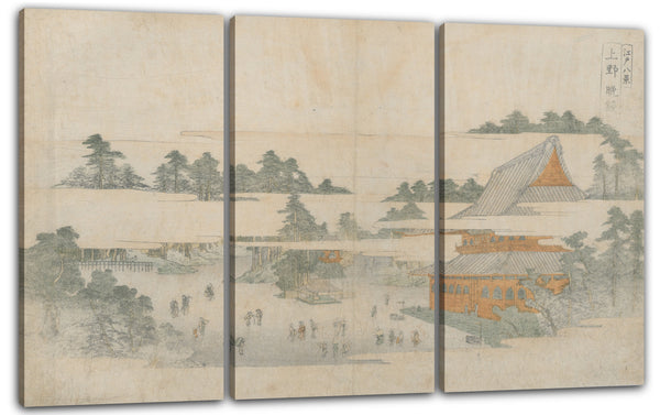 Leinwandbild Utagawa Toyohiro - Edo hakkei Acht Ansichten von Edo