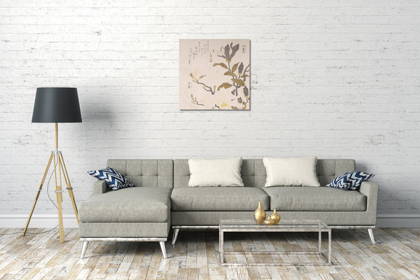 Leinwandbild Kubo Shunman - Magnolienblüten
