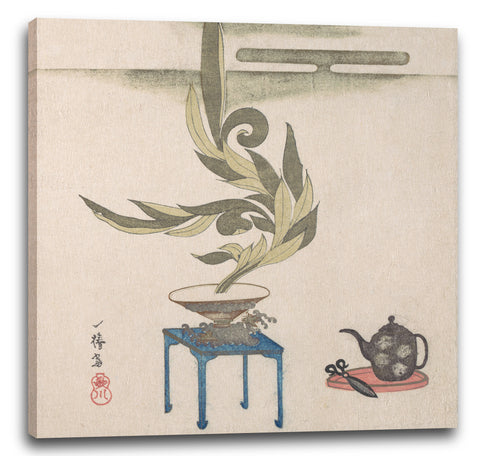 Leinwandbild Utagawa Itchinsai - Blumenarrangement
