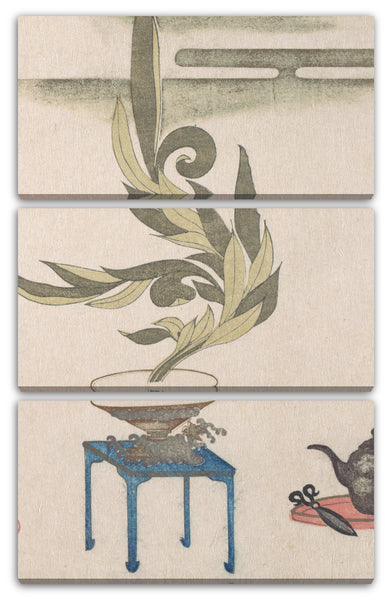 Leinwandbild Utagawa Itchinsai - Blumenarrangement