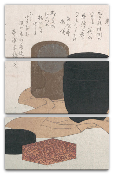 Leinwandbild Kubo Shunman - Schwarz