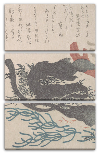 Leinwandbild Kubo Shunman - Verschiedene Algen