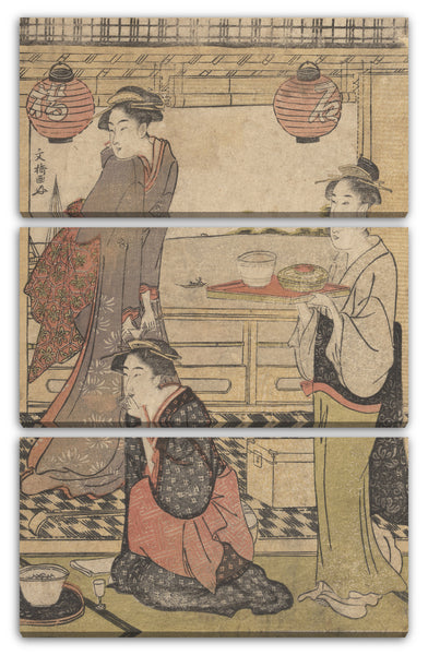 Leinwandbild Sakuragawa Bunkyo - Eine Unterhaltung bei Shinagawa