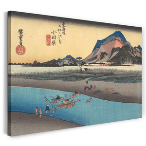 Leinwandbild Utagawa Hiroshige - Odawara; Sakogawa