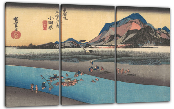 Leinwandbild Utagawa Hiroshige - Odawara; Sakogawa