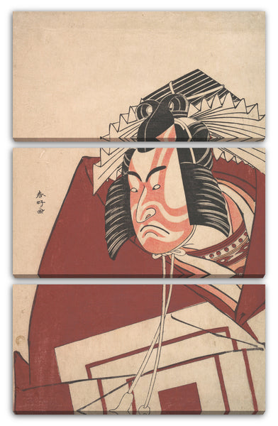 Leinwandbild Katsukawa Shunkō - Ichikawa Danjuro V in einer Shibaraku Aufführung