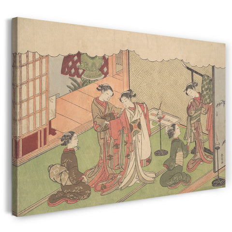 Leinwandbild Suzuki Harunobu - Die Hochzeitszeremonie