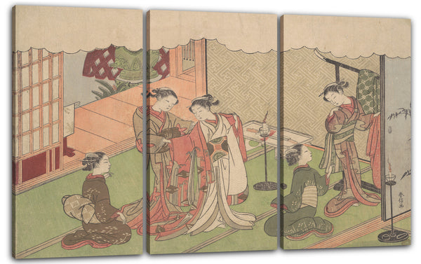 Leinwandbild Suzuki Harunobu - Die Hochzeitszeremonie