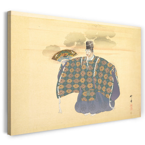 Leinwandbild Tsukioka Kōgyō - Illustration vom Noh-Theater: Szene von Okina