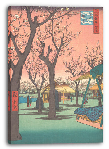Leinwandbild Utagawa Hiroshige - Kamata no Baien Pflaumen-Garten in Kamata