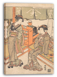 Leinwandbild Isoda Koryūsai - Im Ise-ya Teehaus