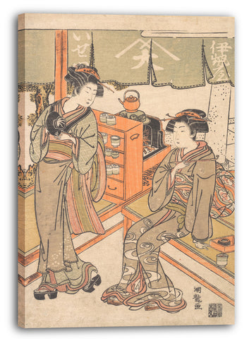 Leinwandbild Isoda Koryūsai - Im Ise-ya Teehaus