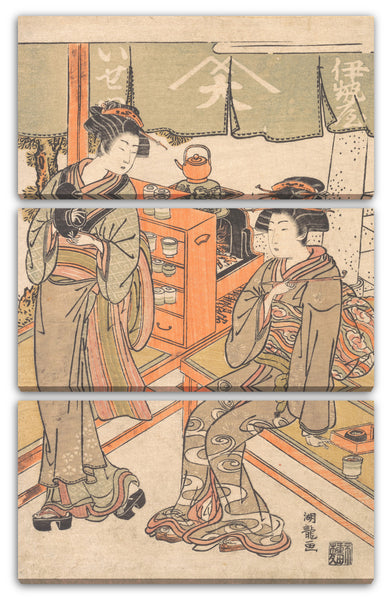 Leinwandbild Isoda Koryūsai - Im Ise-ya Teehaus