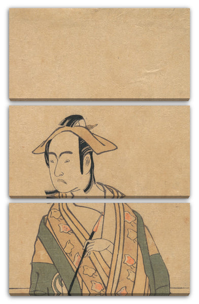 Leinwandbild Katsukawa Shunshō - Der dritte Sawamura Sojūrō in der Rolle von Soga no Jūrō