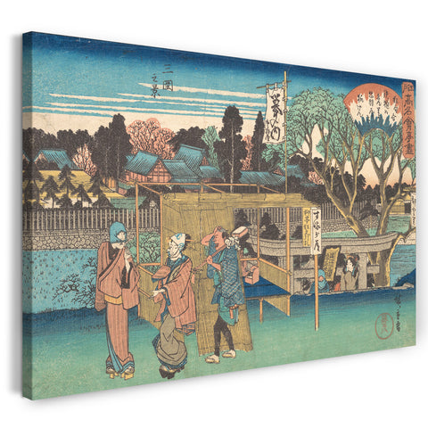 Leinwandbild Utagawa Hiroshige - Mimeguri no Kei (Toyoha-ya)
