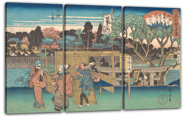 Leinwandbild Utagawa Hiroshige - Mimeguri no Kei (Toyoha-ya)