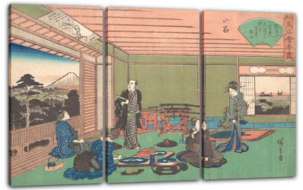 Leinwandbild Utagawa Hiroshige - San-ya (Yaozen)