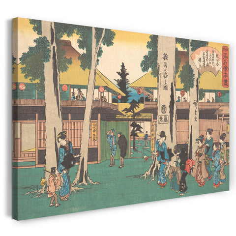 Leinwandbild Utagawa Hiroshige - Zoshigaya no Zu (Myoga-ya)