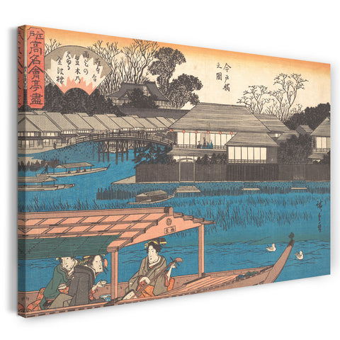 Leinwandbild Utagawa Hiroshige - Imadobashi no Zu (Tama-Sho)