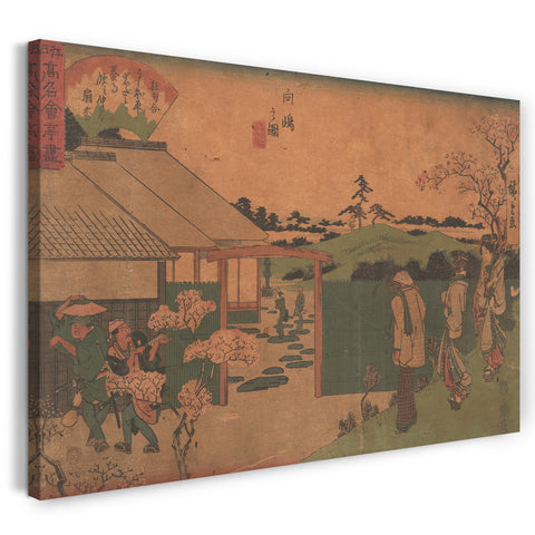 Leinwandbild Utagawa Hiroshige - Mukojima no Zu (Hira-Iwa)