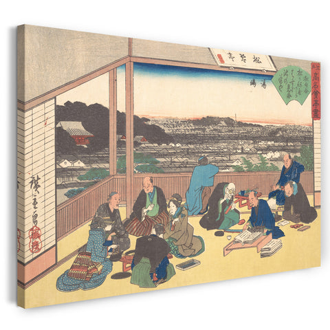 Leinwandbild Utagawa Hiroshige - Yushima (Matsu Kane-ya)